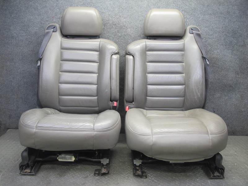 2005-2007 HUMMER H2 FRONT LEFT & RIGHT SIDE LEATHER SEAT SET OF 2