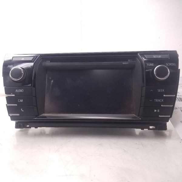 15-16 TOYOTA COROLLA LE RADIO/STEREO RECEIVER AND DISPLAY UNIT ASSEMBLY