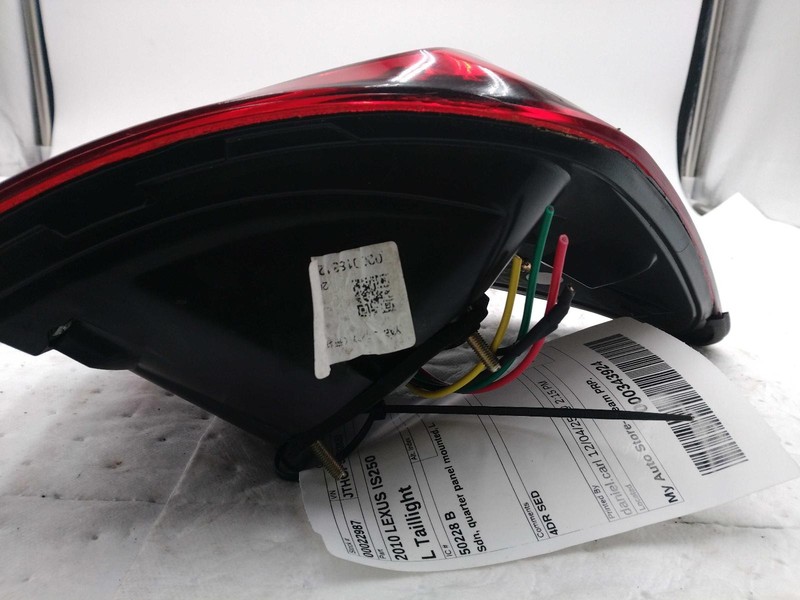 Used Left Tail Light Assembly fits: 2010 Lexus IS250 quarter panel mounted Left