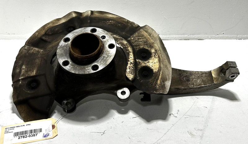 2009-2015 BMW 750LI FRONT LEFT DRIVER SIDE WHEEL HUB SPINDLE KNUCKLE OEM