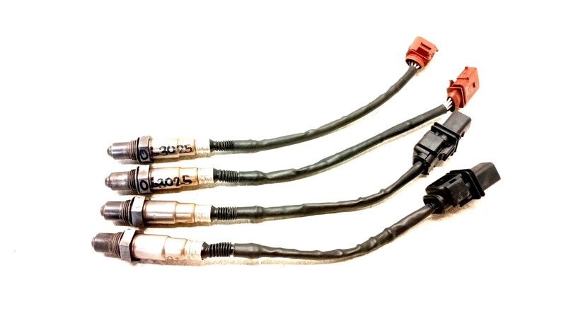 08-12 AUDI 8T S5 QUATTRO 4.2 EXHAUST PRE POST CAT O2 OXYGEN SENSOR SET 063025