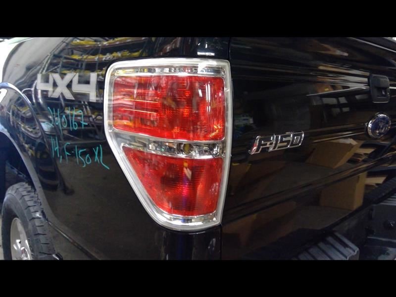 Driver Tail Light Styleside Bright Border Fits 09-14 FORD F150 PICKUP 1356383