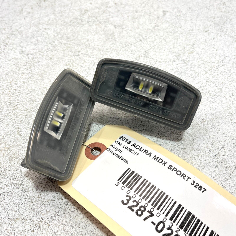 Rear License Plate Light Lamp ACURA MDX 2014-2020 OEM 2 PCS