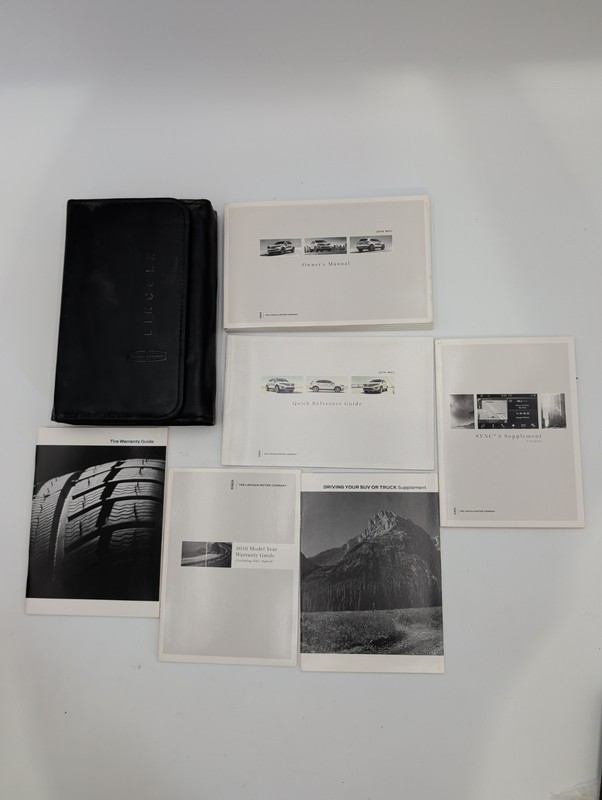 16 2016 Lincoln MKC owners manual with Navigation Sync 3 Case Quick Reference