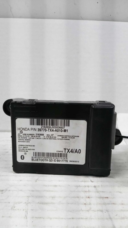 2013 Acura RDX Body Control Module OEM 39200TX4A11 Black 189K Miles