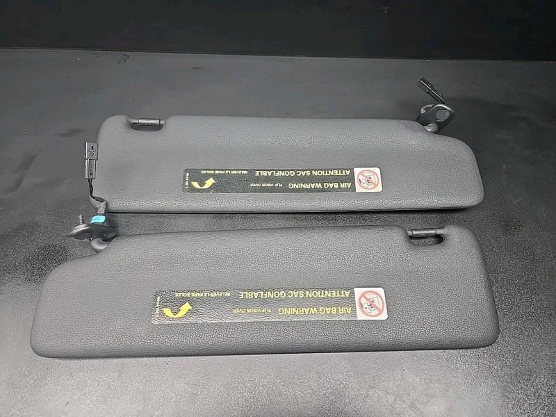 SET 10-17 AUDI S5 A5 CONVERTIBLE SUN VISOR LEFT DRIVER RIGHT PASSENGER BLACK OEM