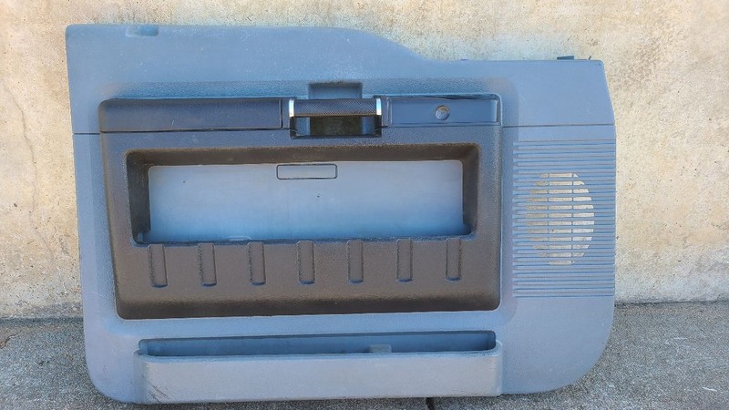 11-16 Ford F350SD Super Cab Front Left Door Trim Panel Grey OEM BC3Z-2523943-BA