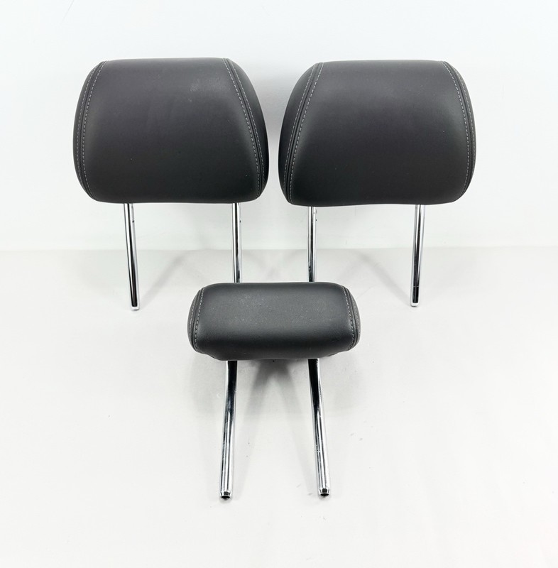 2011-2015 Chevrolet Cruze Rear Back Seat Headrest Set Black Leather LH RH Middle