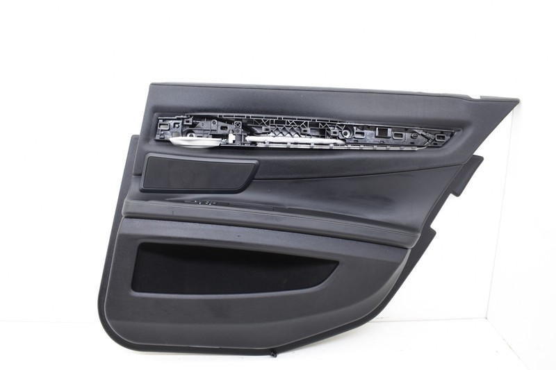 2011 BMW 750i F01 Rear Right Passenger Side Interior Door Panel Black OEM KW71