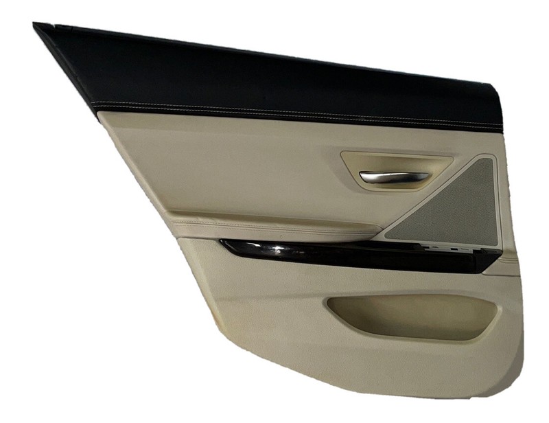 BMW 650I door panel trim 13 19 rear left side w/sunshade beige OEM 51427304129
