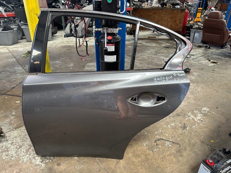 14-20 INFINITI Q50 REAR LEFT DRIVER SIDE DOOR SHELL Gray OEM
