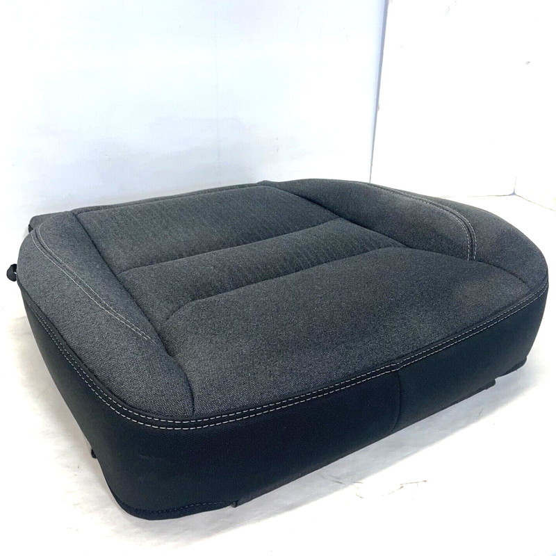 ✅ 19-24 RAM 1500 5th OEM FRONT LEFT DRIVER CLOTH HEATED SEAT LOWER CUSHION GRAY