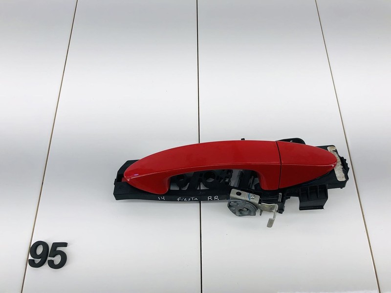 11-19 FORD FIESTA REAR RIGHT PASSENGER SIDE EXTERIOR DOOR HANDLE RACE RED OEM