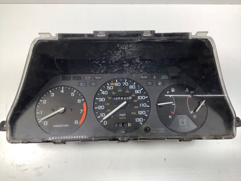 86 Accord LX 5sp MT Instrument Cluster Speedo Tacho Meter Gauges 98K OEM