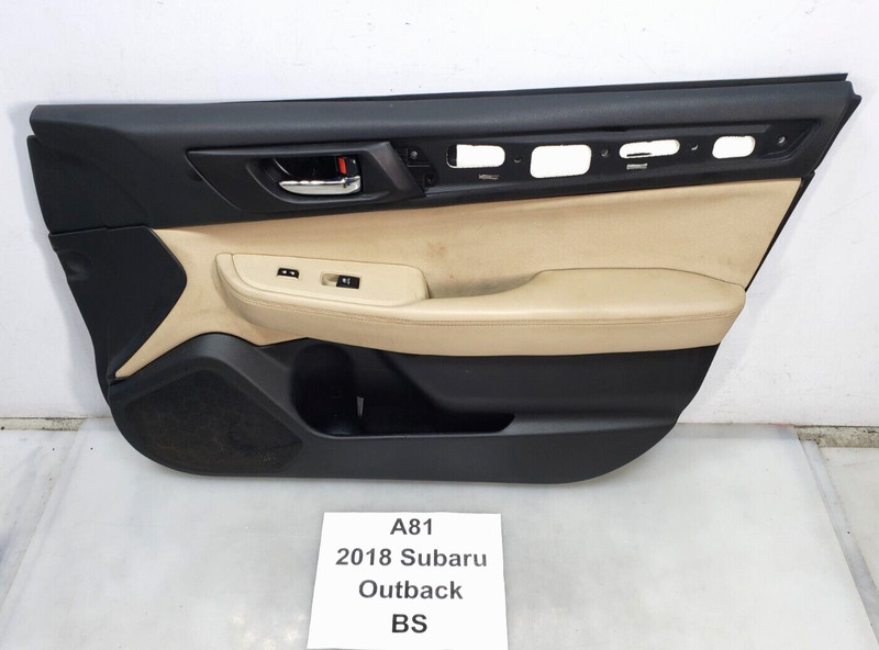 ✅ 18-19 OEM Subaru Outback Front Right Passenger Side Door Card Panel Ivory *