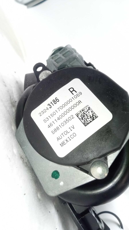 2015 Chevrolet Cruze Black OEM Seat Belt 4DR 82K Miles NJ25-23404-595745