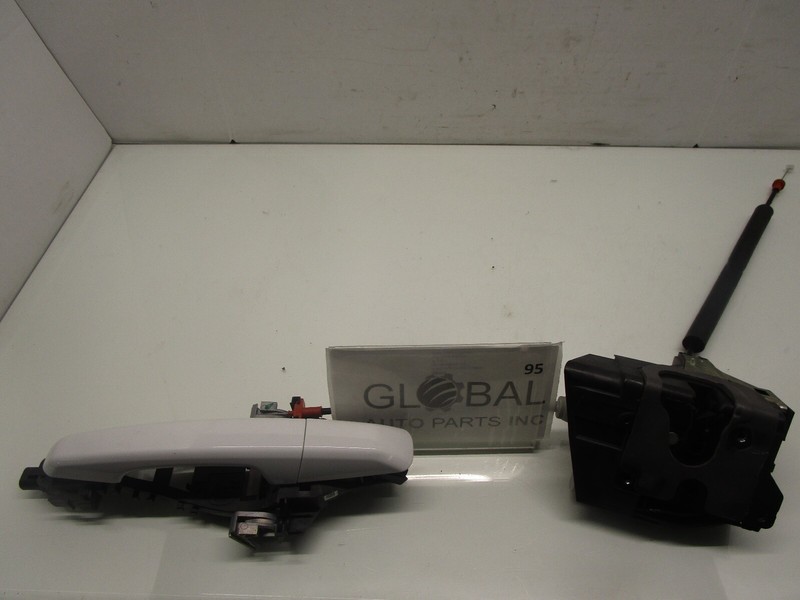 16-19 JAGUAR XF REAR LEFT DRIVER SIDE EXTERIOR DOOR HANDLE W DOOR LOCK OEM