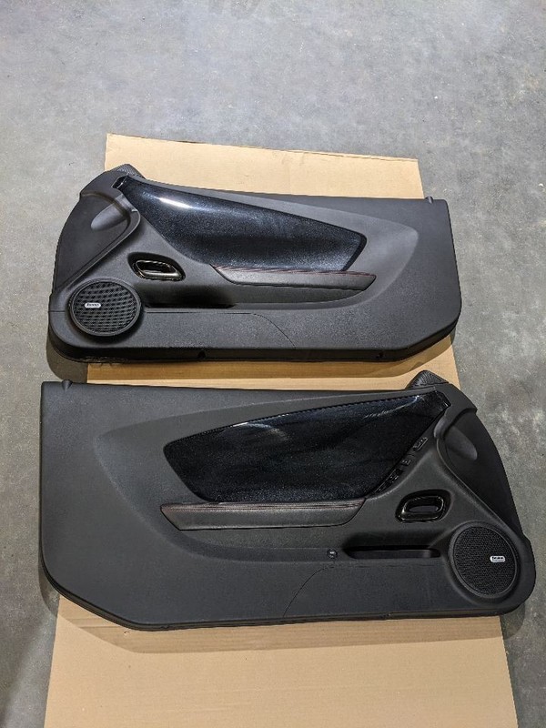 2014 CAMARO ZL1 INTERIOR LH/RH DOOR PANELS CARBON FLASH OEM 1176263