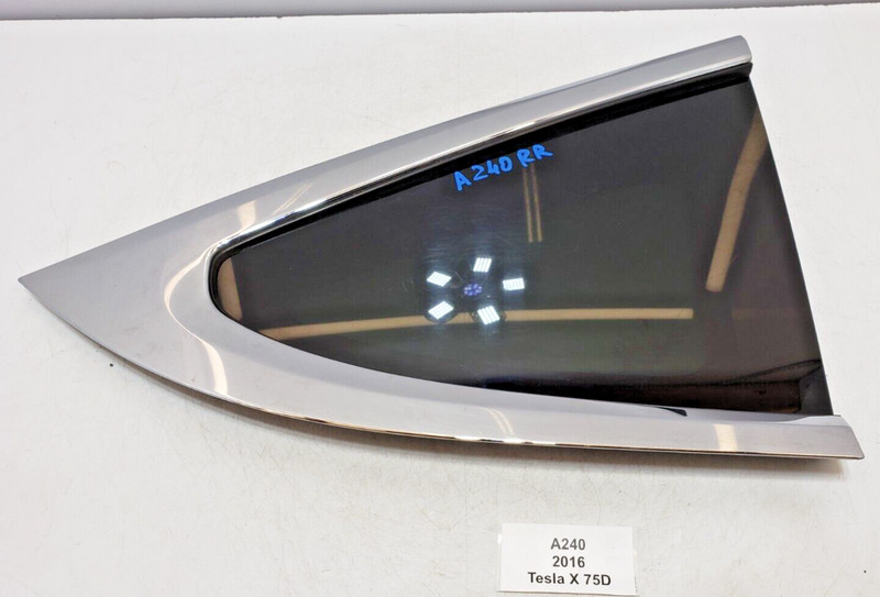 ✅ 16-20 OEM Tesla Model X Rear Right Passenger Side Quarter Window Glass Tint
