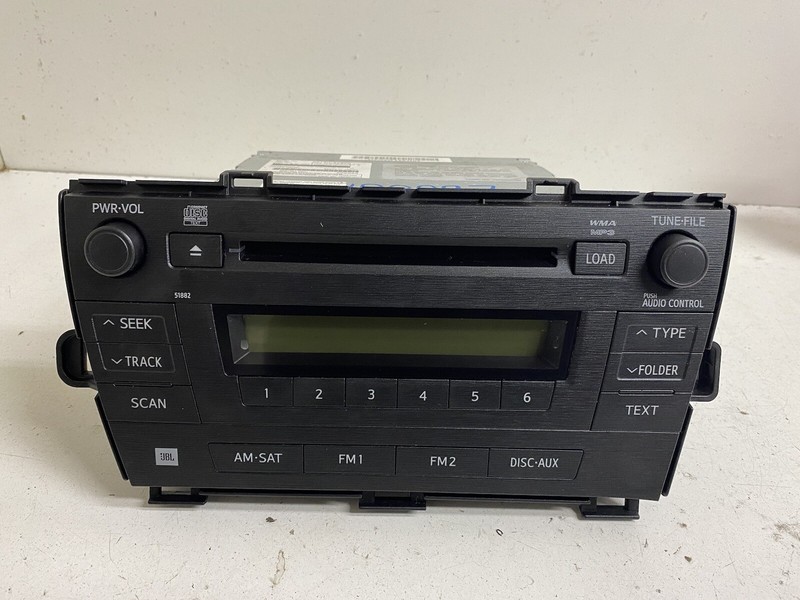 2010-2011 Toyota Prius 51882 NON-NAV 86120-47370 Radio Stereo Disc CD Player Oem