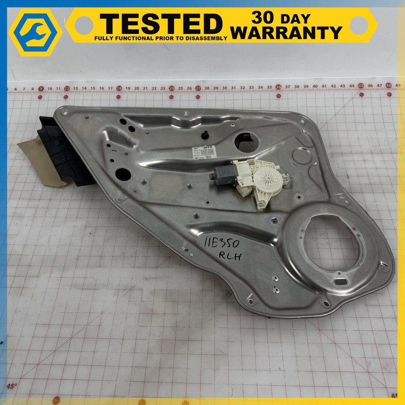08-16 Mercedes C-E-class REAR LEFT DRIVER DOOR WINDOW REGULATOR W/ PANEL OEM