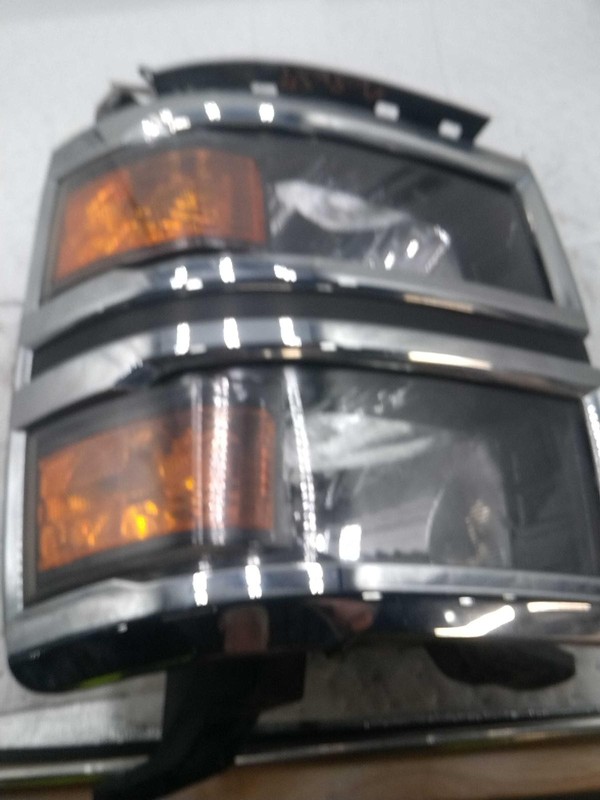 2015 Chevrolet Silverado 1500 Left Headlight Assembly - Used, Silver, 137K Miles