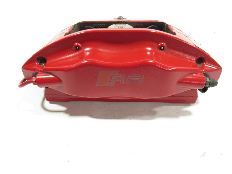 14-17 Audi R8 V10 2015 5.2L Rear Left Driver Brake Caliper Brembo Red ;:Y