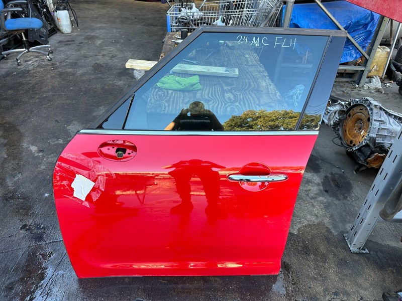 17-24 Mini Countryman F60 FRONT LEFT DOOR SHELL COMPLETE Red OEM
