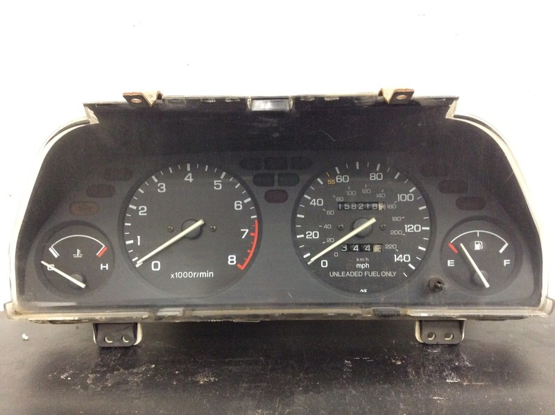 90-91 Integra LS MT Instrument Cluster Speedo Tacho Meter Gauges 158k Used OEM