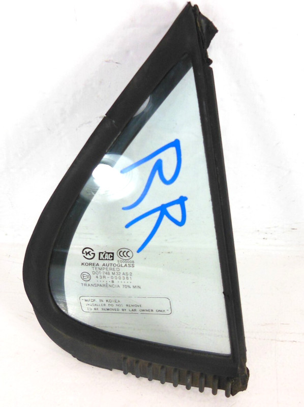 1996-2000 Hyundai Elantra Rear Door Window Vent Glass Passenger Right RH OEM