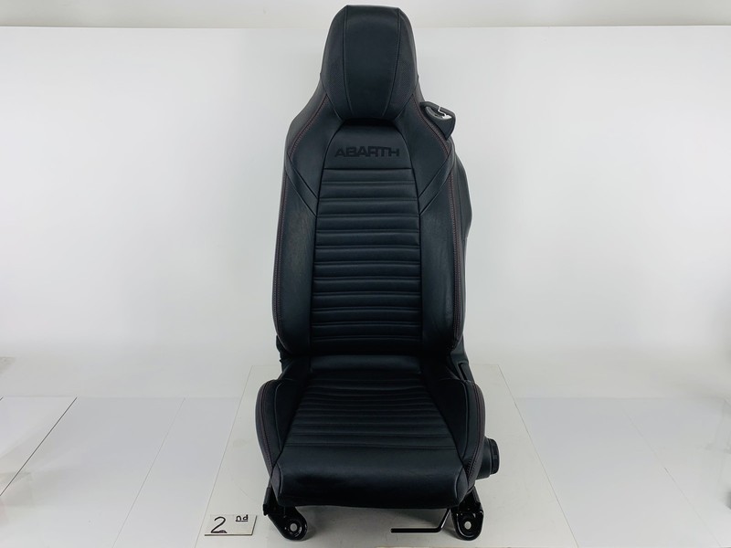17-20 FIAT 124 SPIDER ABARTH FRONT LEFT DRIVER SIDE SEAT BLACK LEATHER OEM