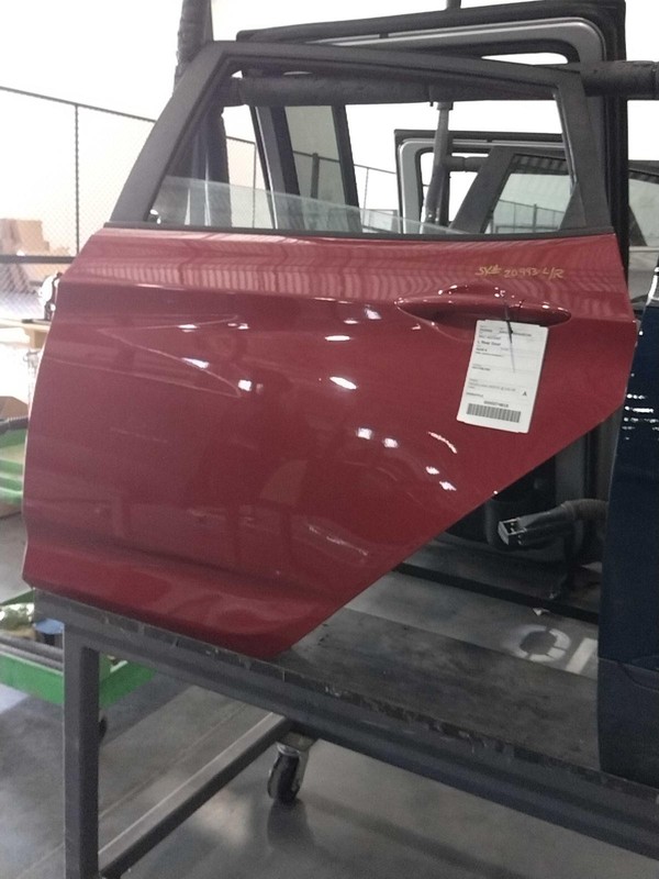 2017 Hyundai Accent Left Rear Door Red OEM 11558 76K Miles