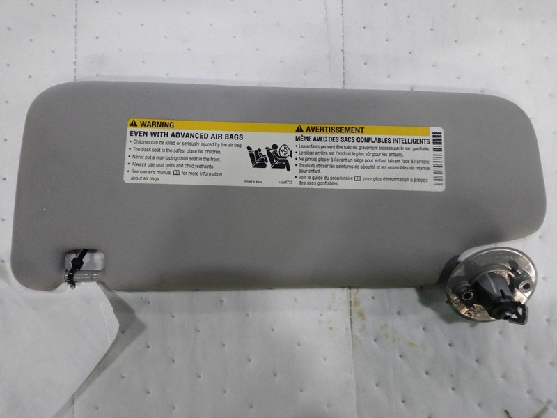 2015 Chevrolet Spark Yellow Sun Visor OEM 513356 - Used, 114K Miles