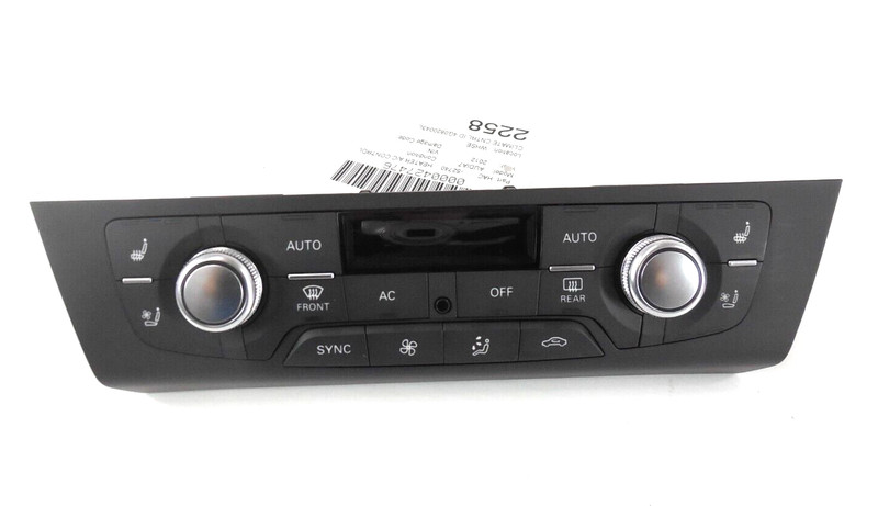 2012 2013 Audi A7 Front Climate Temperature Control OEM 2 Knobs Opt 9AQ