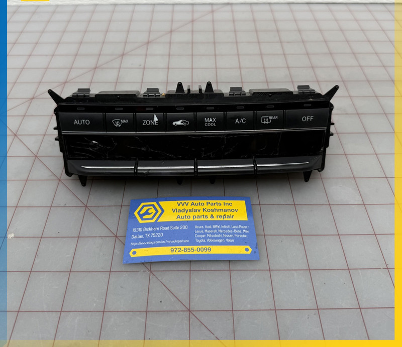 FOR PARTS!! 10-13 Mercedes W212 HVAC HEATER A/C CLIMATE CONTROL SWITCH PANEL OEM