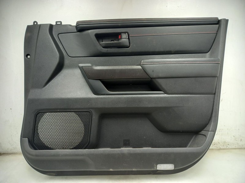 23 TOYOTA SEQUOIA TRD PRO FRONT PASSENGER RIGHT DOOR PANEL BLACK WITH RED-EB21