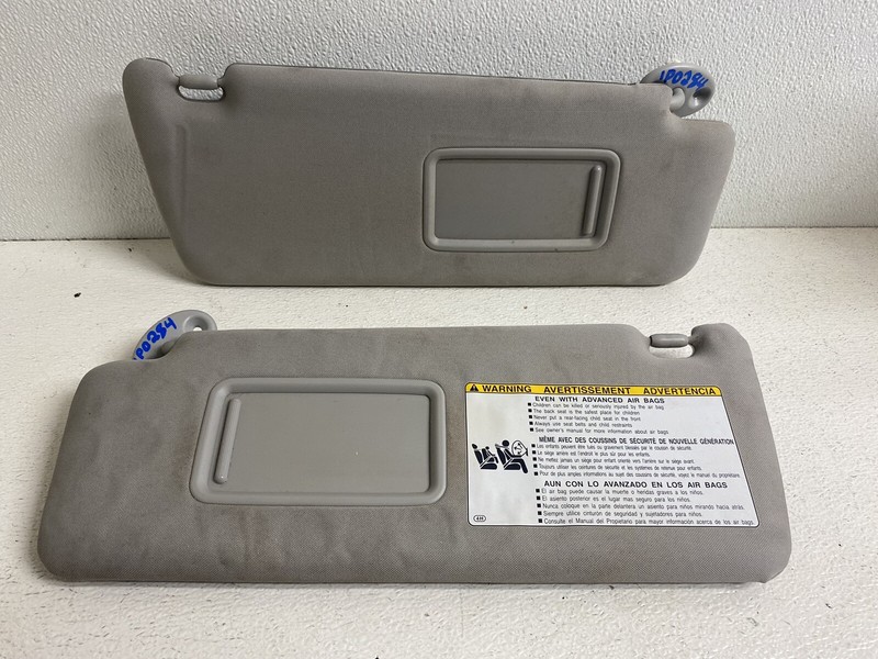 2010-2023 Toyota 4Runner Sun Visor Pair Grey Cloth Mirror Visors Left & Right