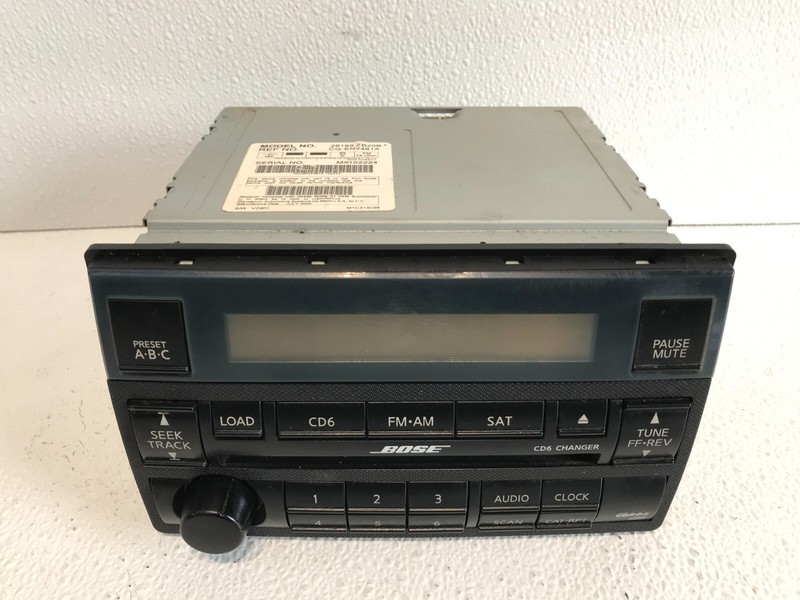 05-06 Nissan Altima Radio Receiver AM FM 6 Disc CD Bose OEM 28185ZB20B