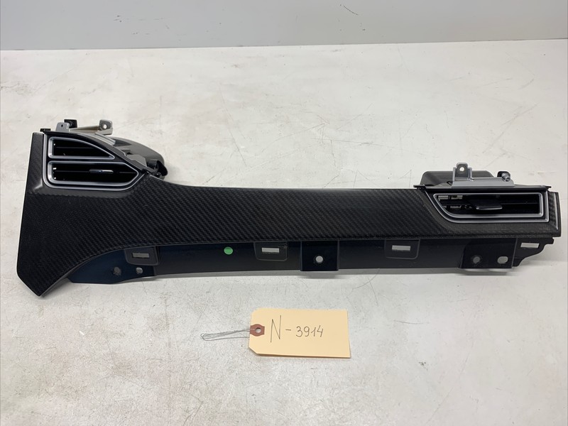 12-16 Tesla Model S Dashboard Right Air Vent Molding Trim Carbon Fiber 3914 U5