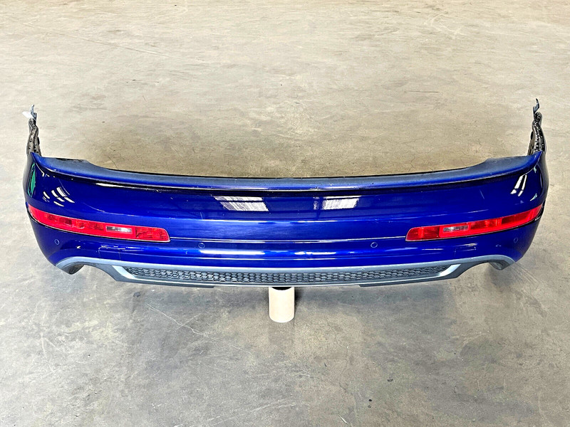 ⭐2010-2015 AUDI Q7 S-LINE COMPLETE REAR BUMPER COVER W/ PDC BLUE OEM LOT2478