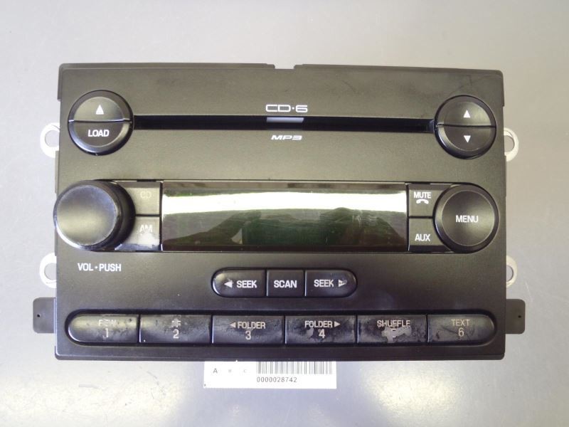 Radio Receiver AM-FM-6 Disc CD-MP3 5F9T-18C815-GB Fits 2005 Ford Freestyle 48160