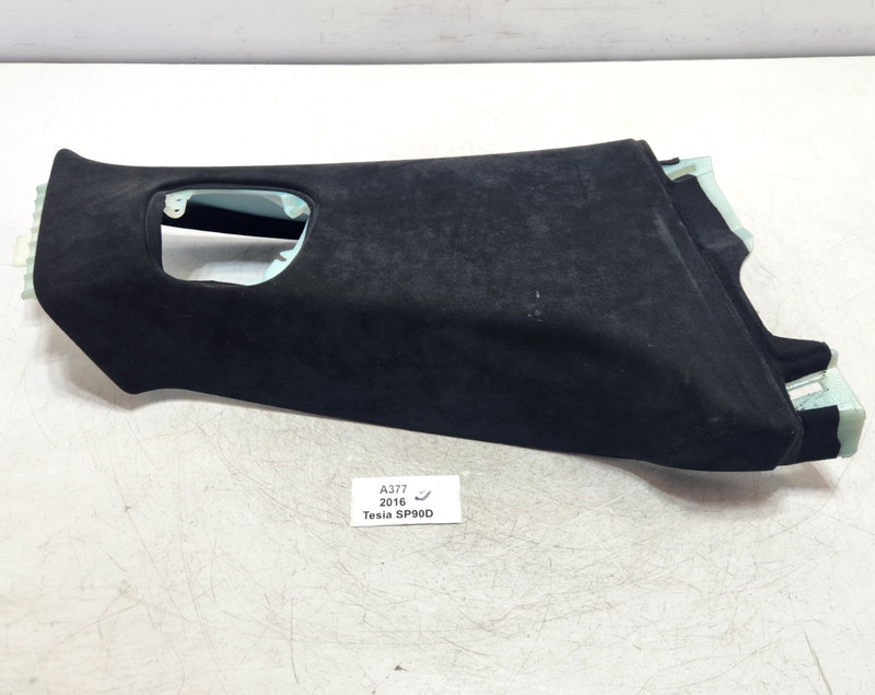 ✅ 12-20 OEM Tesla Model S Right Passenger B Pillar Upper Cover Panel Alcantara*