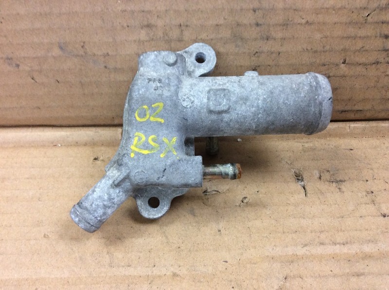 02 03 04 05 06 RSX Engine Coolant Water Outlet Assy Cover Off Head Used OEM
