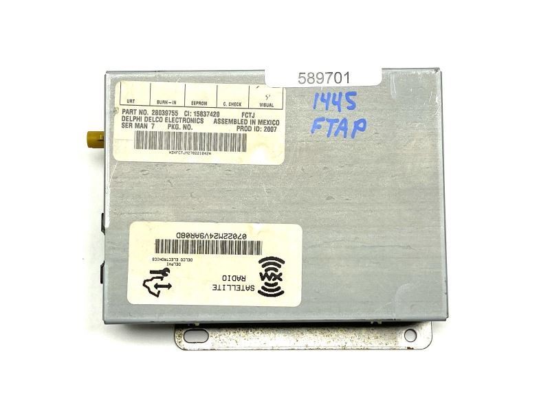 XM Satellite Receiver Module Option U2K 28039755 Fits 2006-2010 Hummer H3 78000