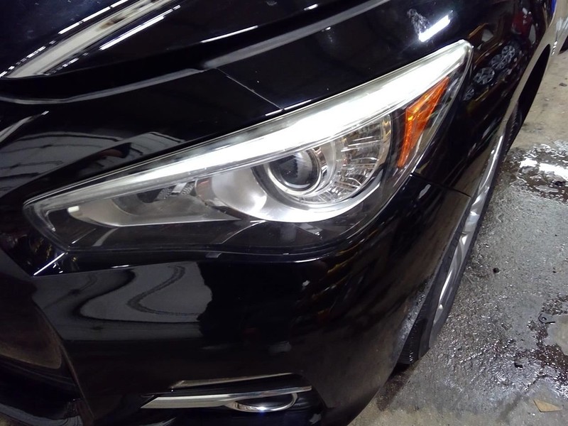 Driver Headlight LED Without Adaptive Headlamps Fits 14-17 INFINITI Q50 1777544