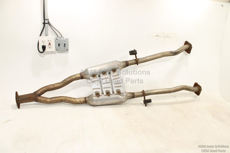 17-22 INFINITI Q60 3.0L EXHAUST SYSTEM CENTER MIDDLE RESONATOR MUFFLER PIPE OEM