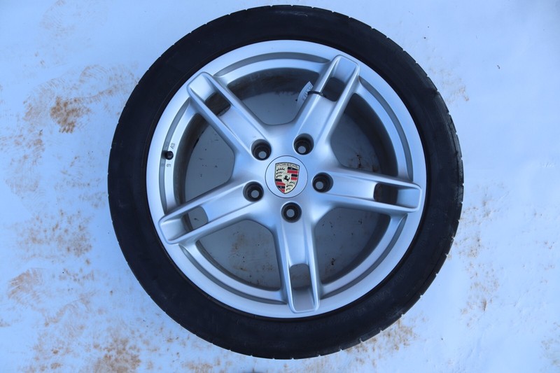 2005-2008 PORSCHE BOXSTER WHEEL RIM TIRE 265/40 R18 18X9 ET43 OEM