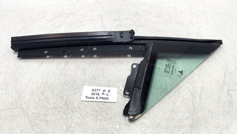 ✅ 12-20 OEM Tesla Model S Front Right Passenger Door Window Quarter Glass 19k