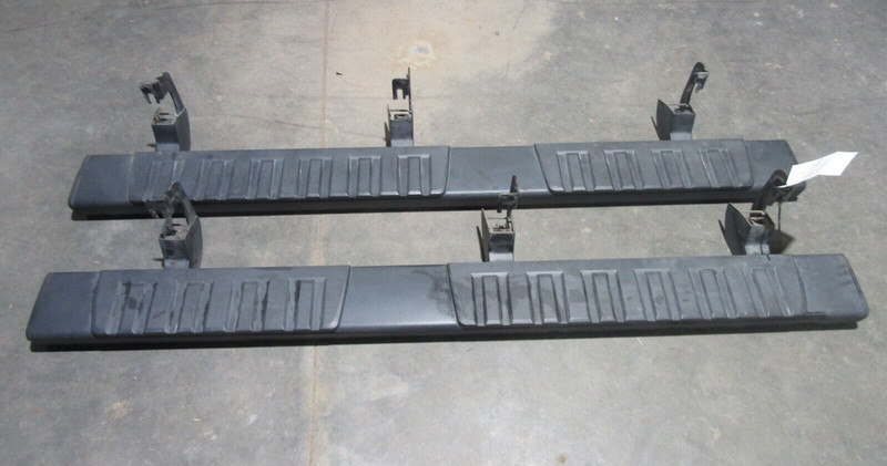 14-19 Silverado Double Cab Pair OF Running Boards Black OEM LH RH