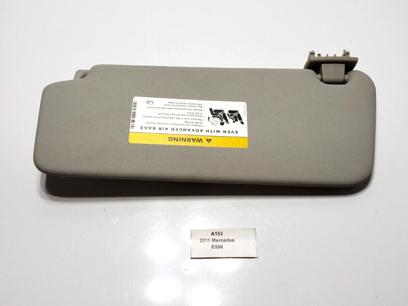 ✅11-17 OEM Mercedes A207 E550 E350 Front Right Passenger Sunvisor Sun Visor Gray
